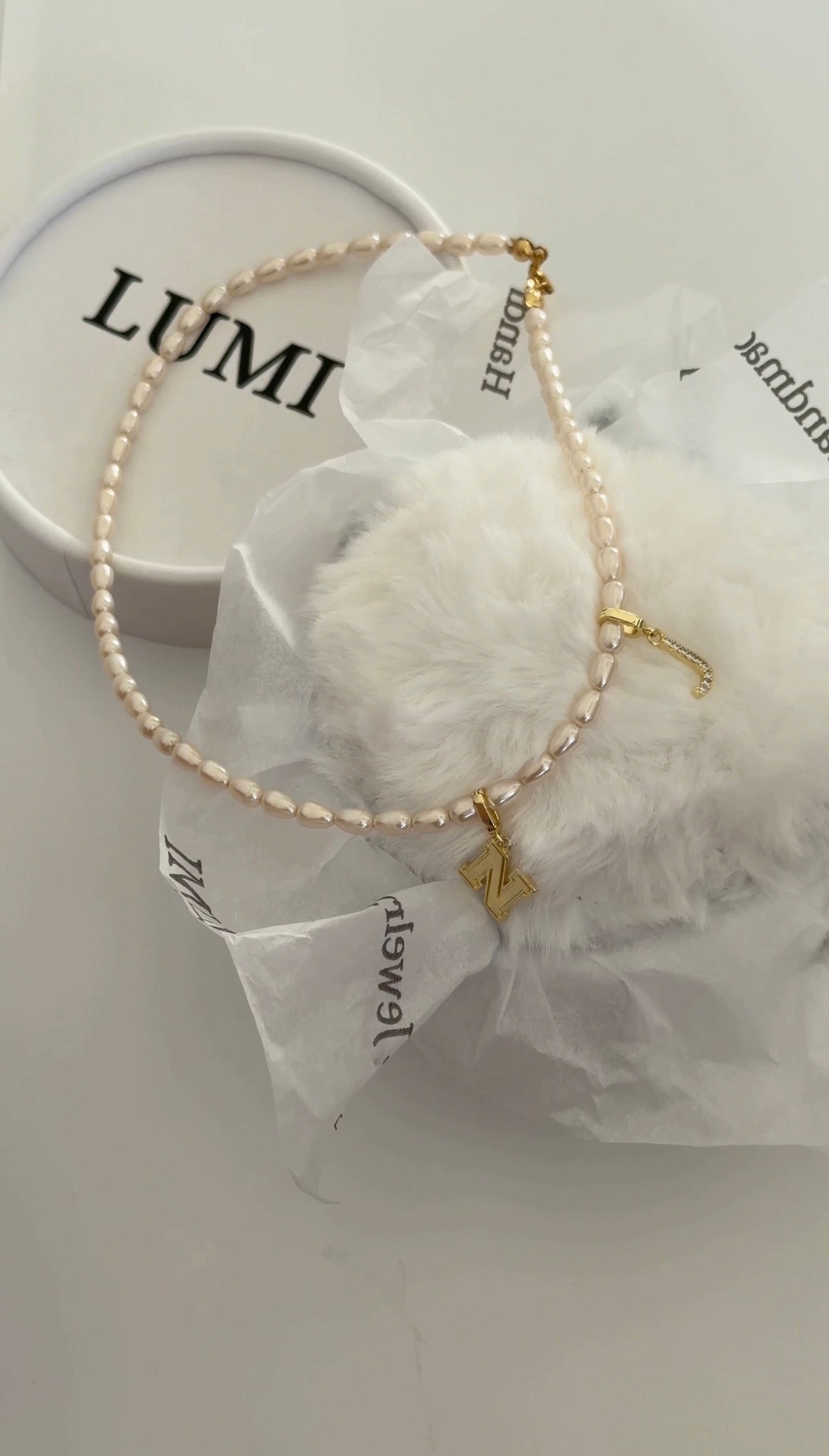Pearl Initial Necklace – Personalized Bridal & Wedding Gift