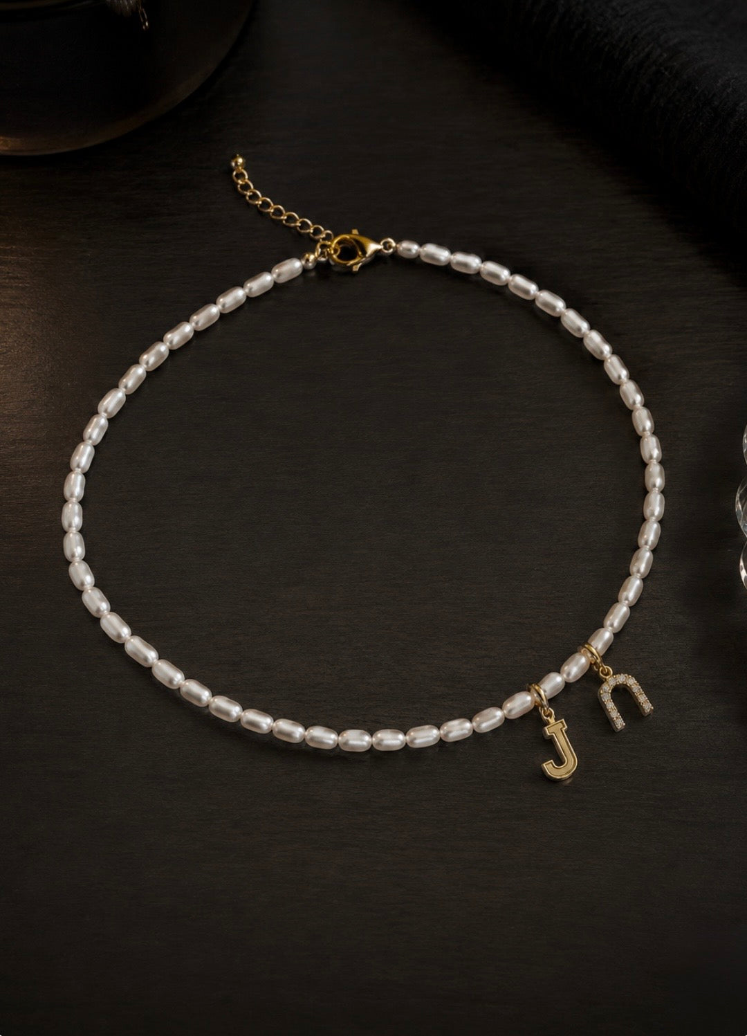 Pearl Initial Necklace – Personalized Bridal & Wedding Gift