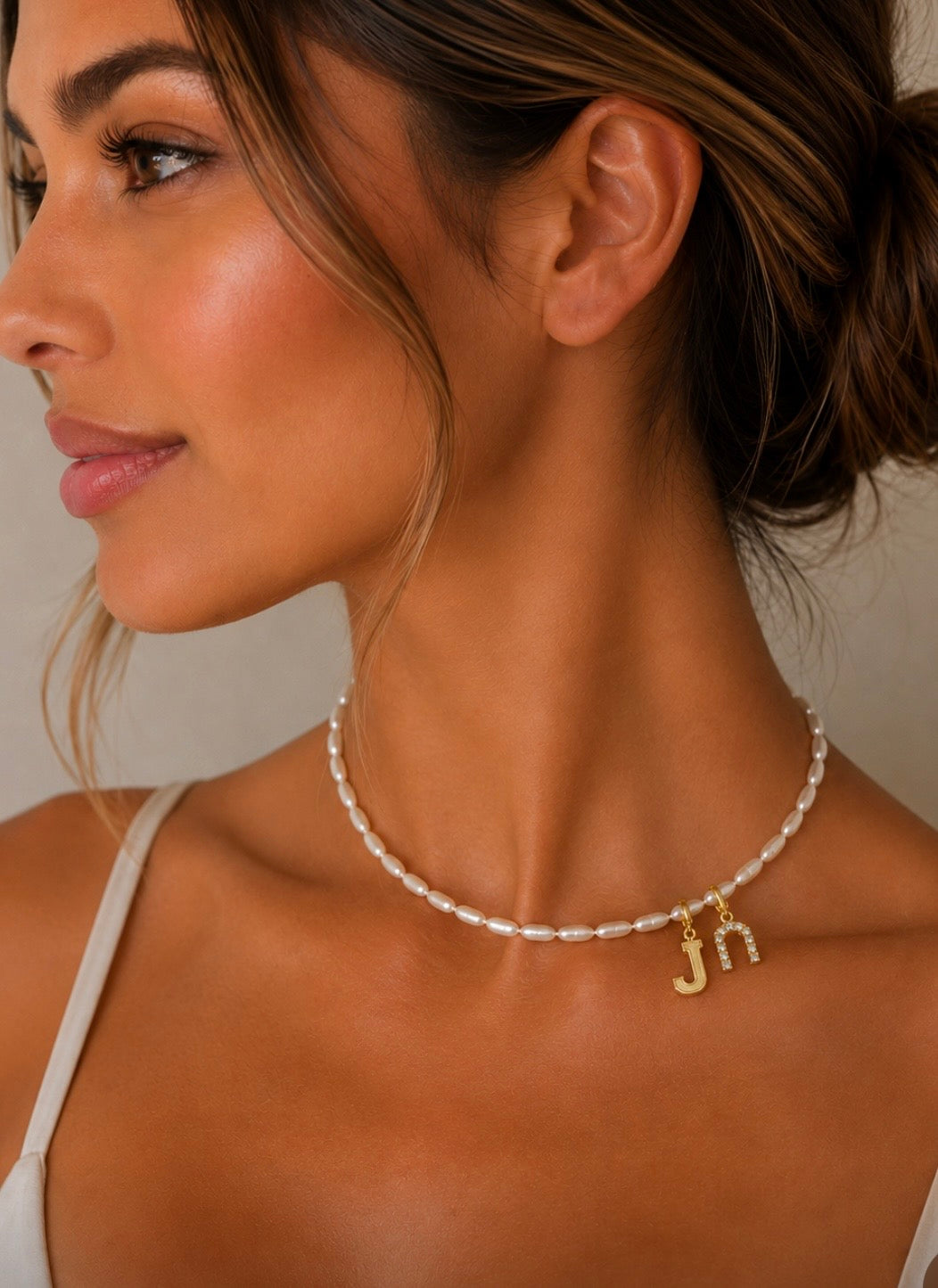 Pearl Initial Necklace – Personalized Bridal & Wedding Gift